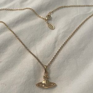 Vivienne Westwood mini orbit gold necklace